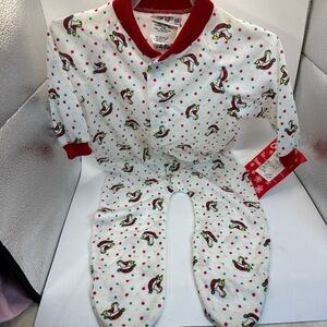 Alexis‎ Footed Sleeper 9 Months Rocking Horse Flame Resistant Vintage USA